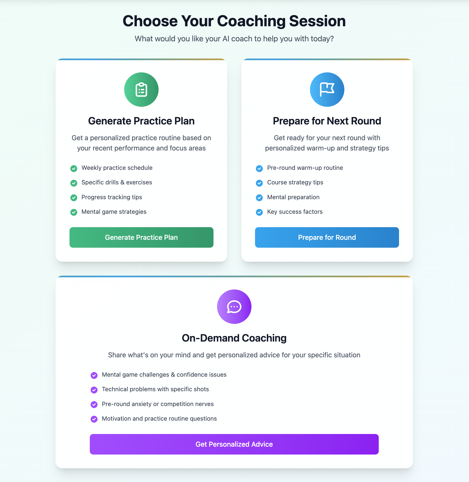 Coaching Options